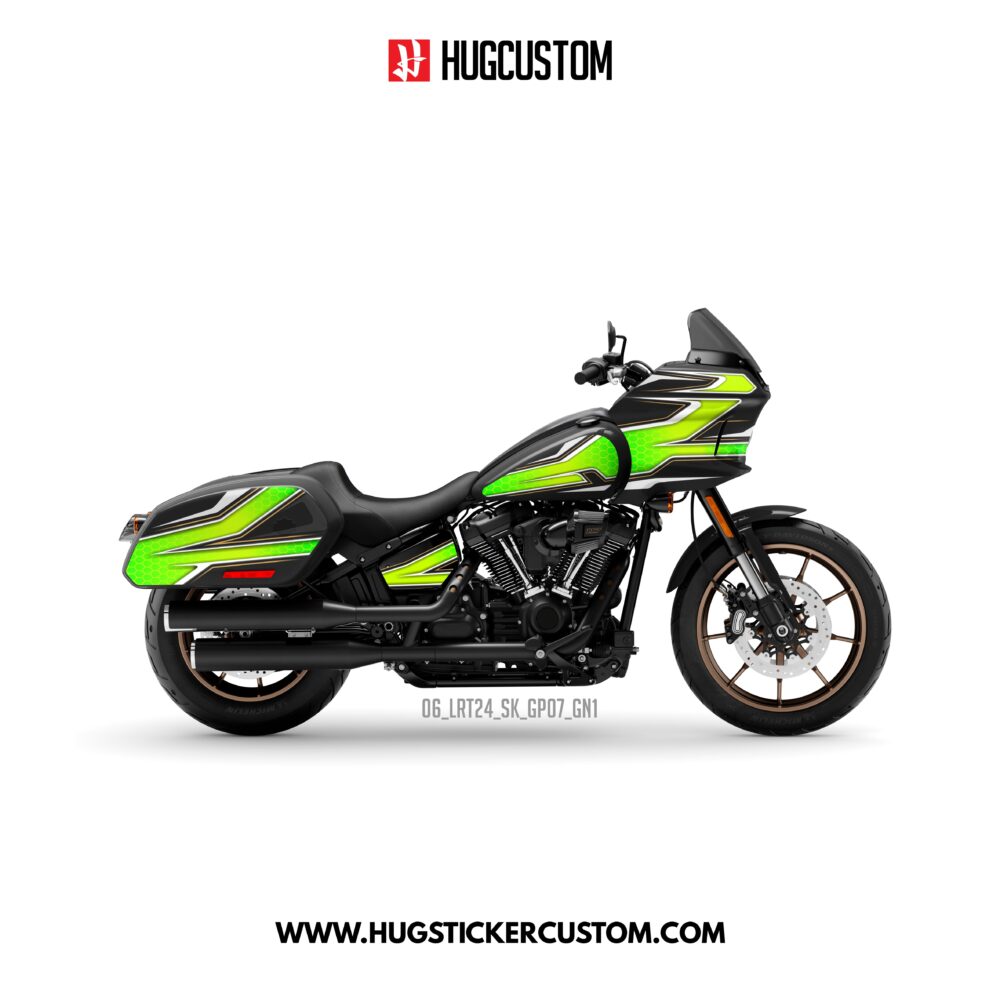 HUGCUSTOM Sticker Kit for Cruiser LRST (FXLRST) (2017-2026) - 'Racing Apex' Design
