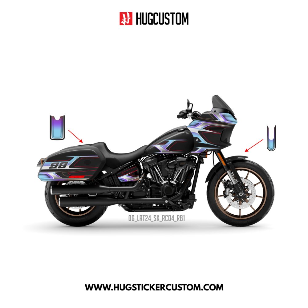 HUGCUSTOM Sticker Kit for Cruiser LRST (FXLRST) (2017-2026) - 'Spectre' Design