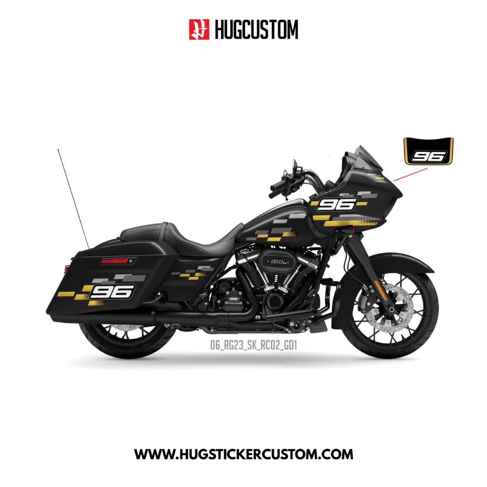 HUGCUSTOM Sticker Kit for Touring RG (FLTRX) (2015-2023) - 'Horizon Speed' Design