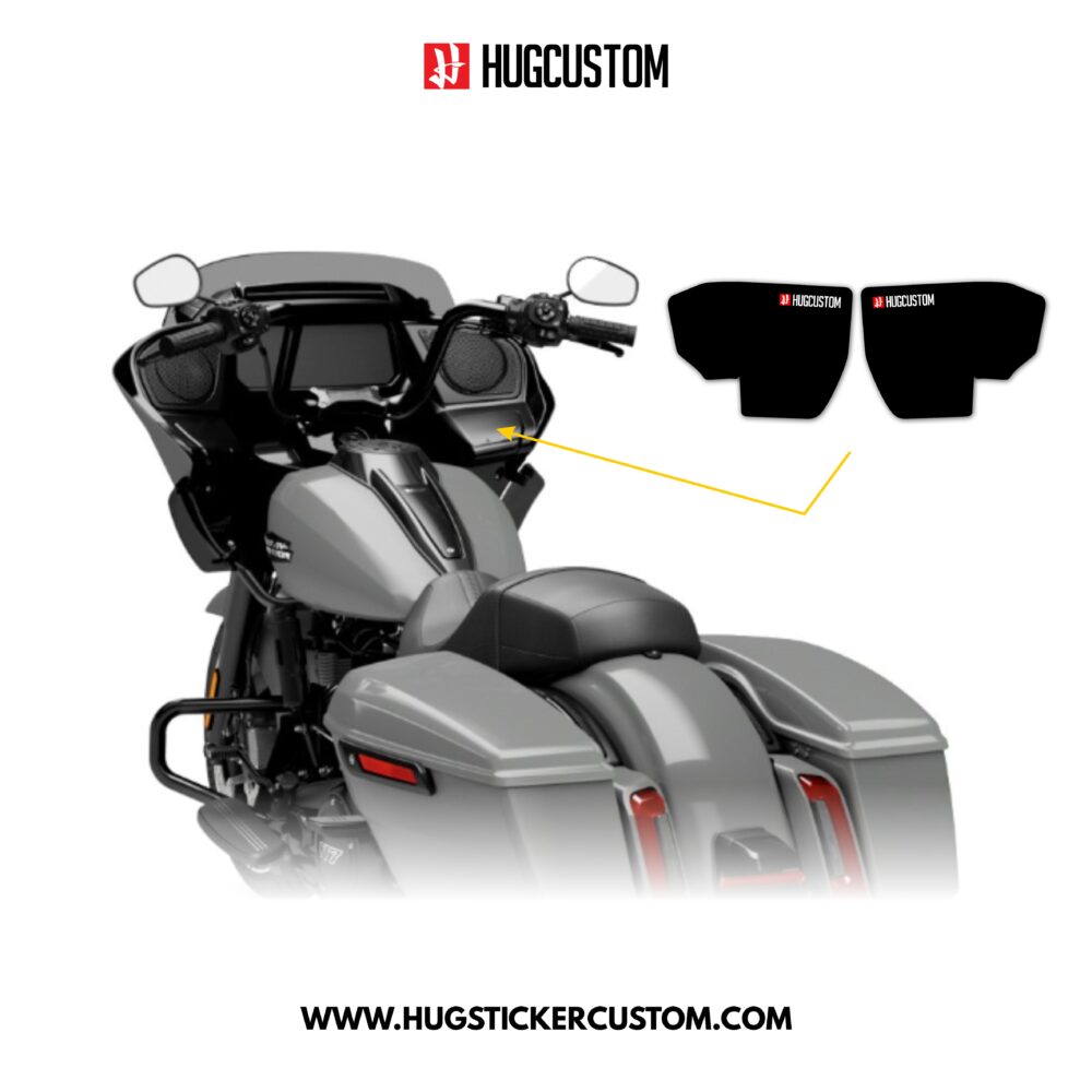 HUGSHIELD Media Door for Touring RG SG / CVO (FLTRXST FLHXST) 2024-2025 - 'Black' Design