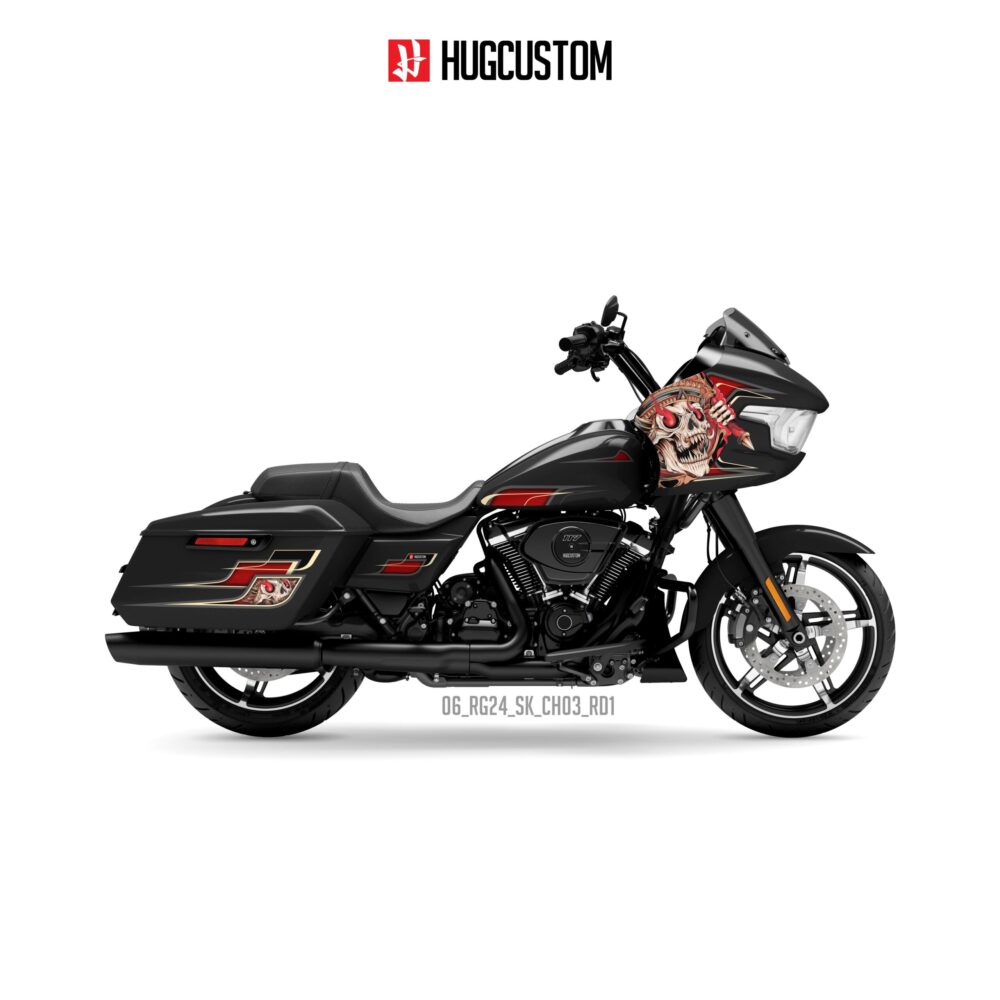 Sticker Kit for Touring RG (FLTRX) (2024-2026) - 'HUG Skull' Design