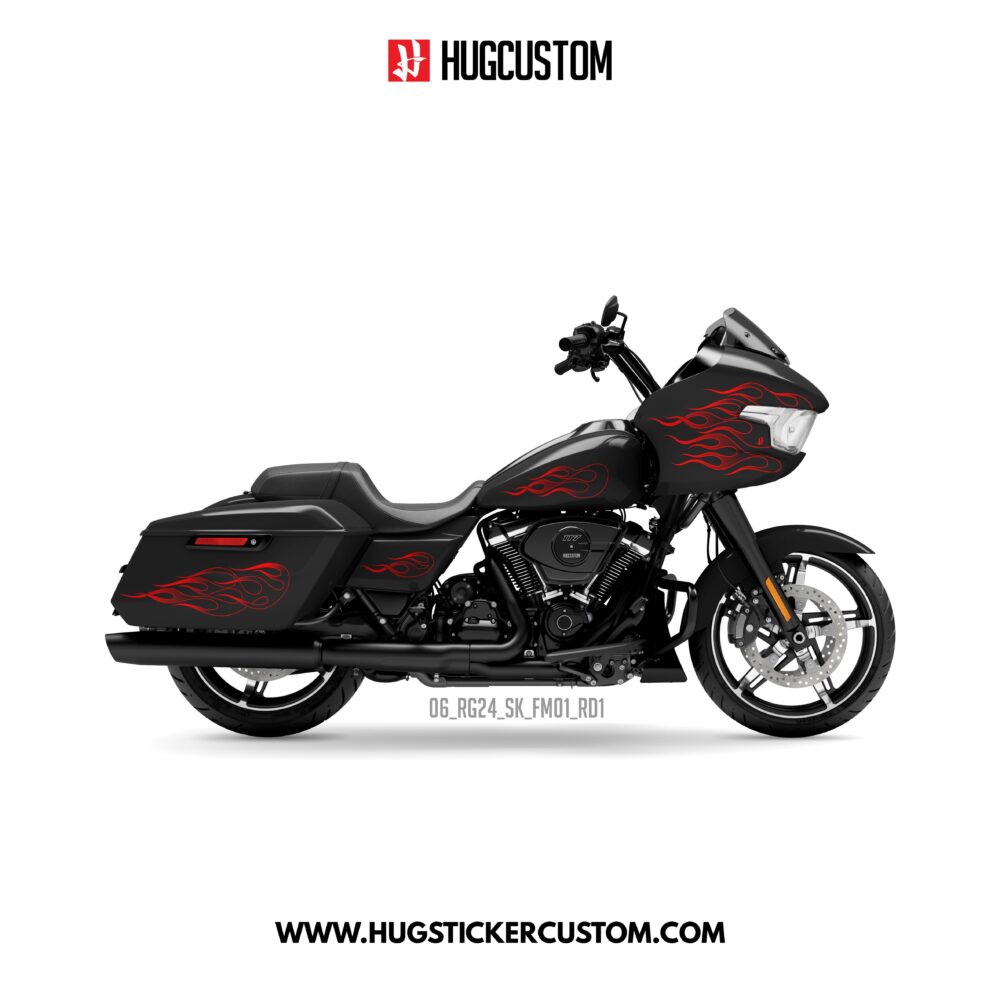 HUGCUSTOM Sticker Kit for Touring RG (FLTRX) (2024-2026) - 'Blaze of Freedom' Design