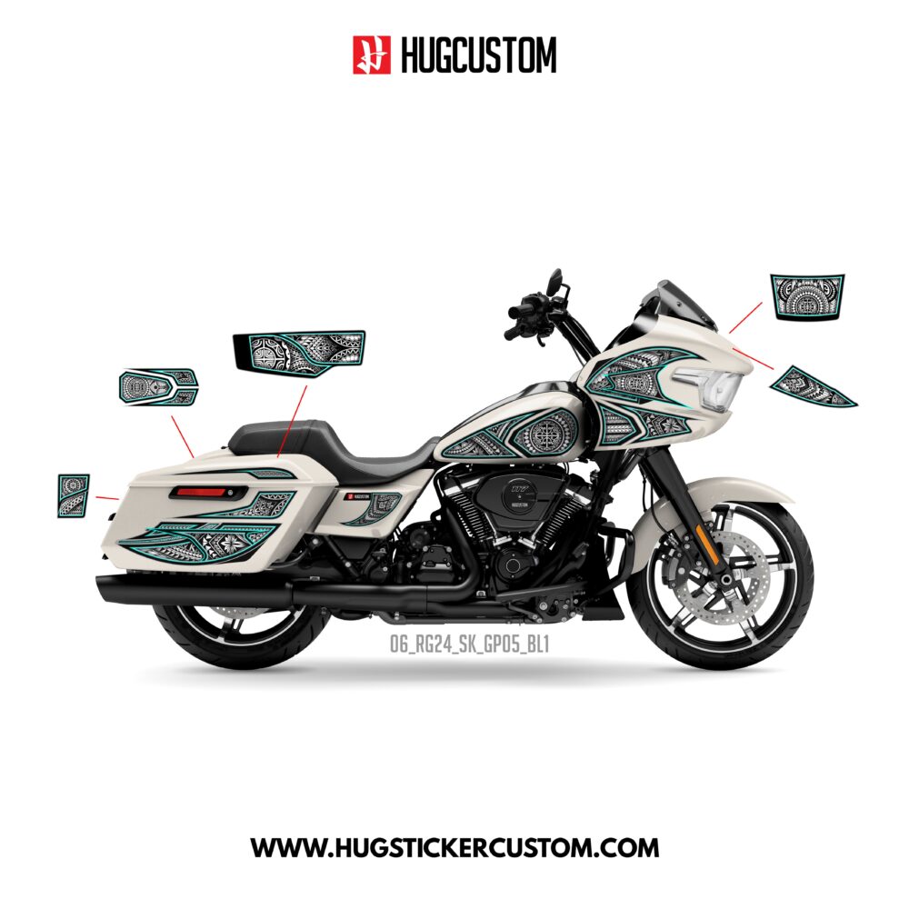 HUGCUSTOM Sticker Kit for Touring RG (FLTRX) (2024-2026) - 'Tribal' Design