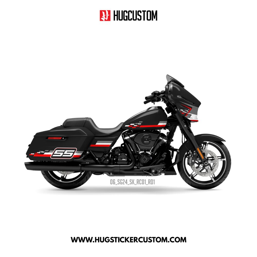HUGCUSTOM Sticker Kit for Touring SG (FLHX) (2024-2026) - 'High Speed' Design
