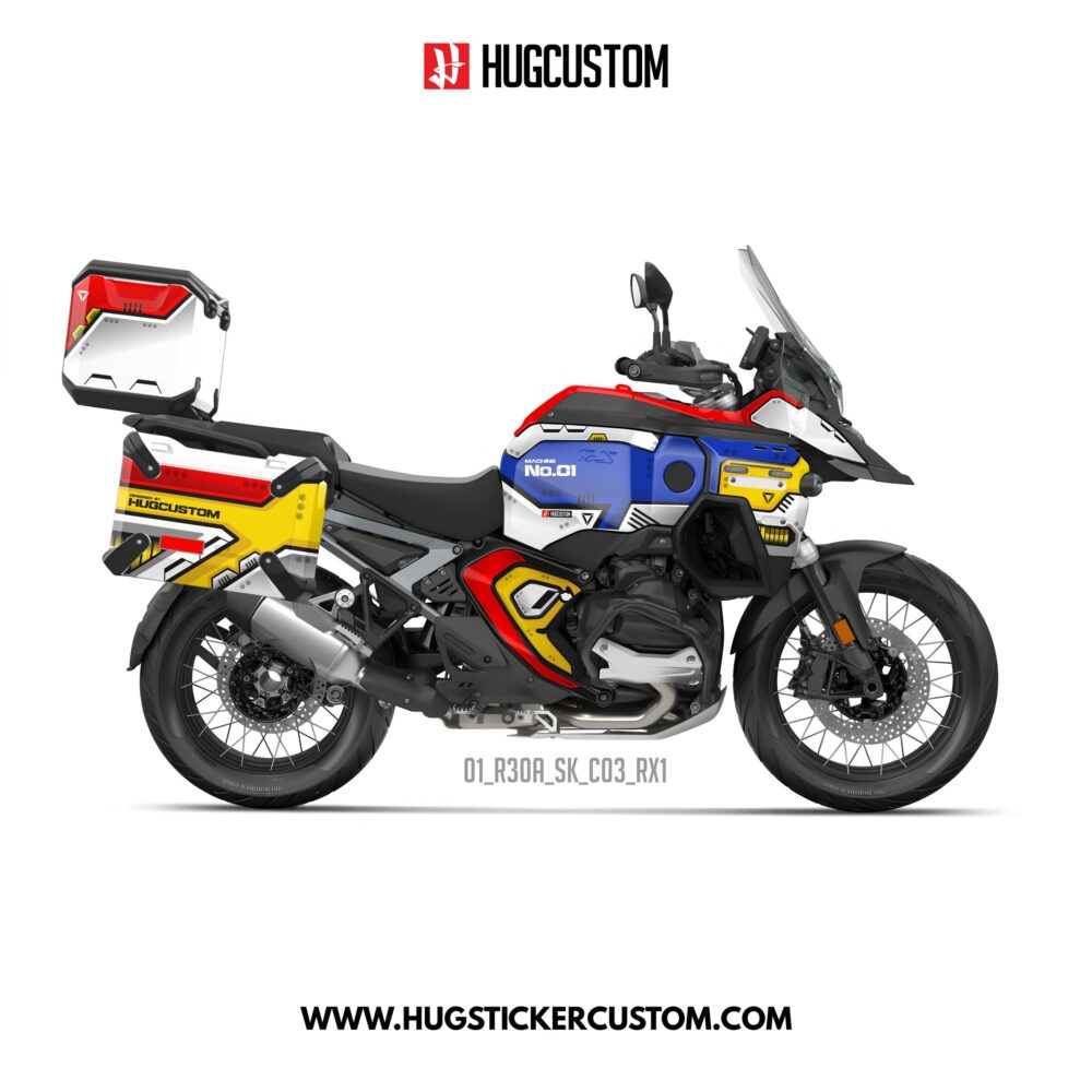 R1300GS Adventure 2024-2025 Sticker – 'Machine No.1' Design