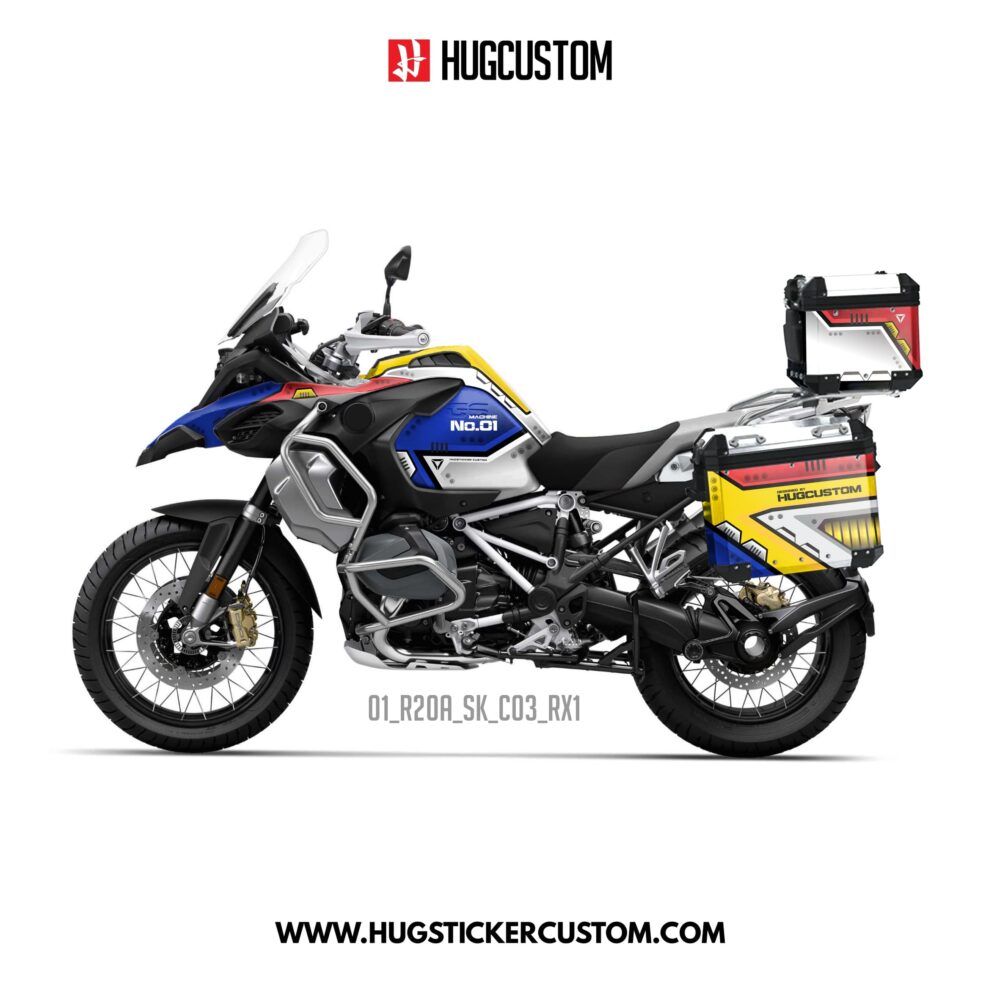 R1200/1250GS Adventure 2014-2025 Sticker – 'Machine No.1' Design