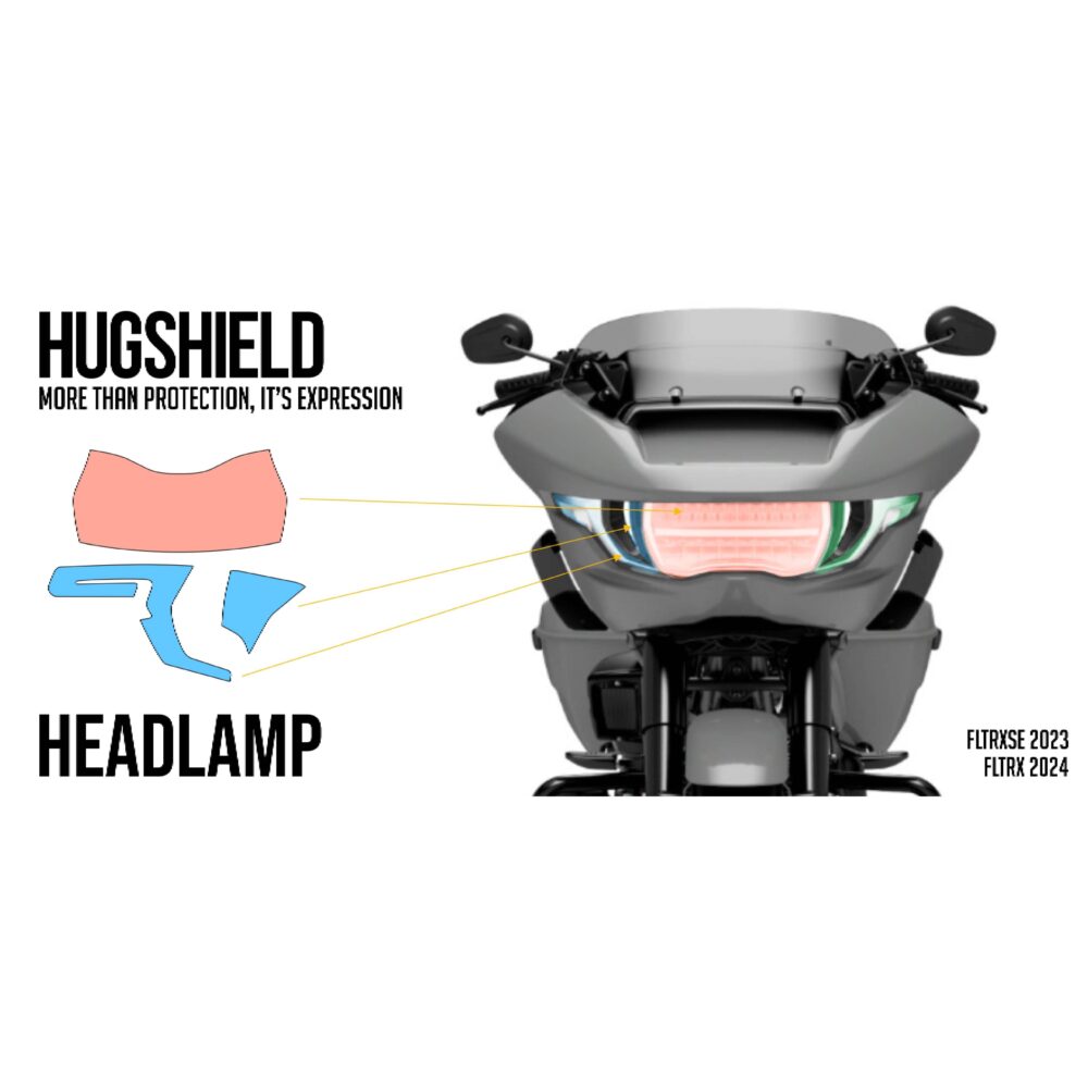HUGSHIELD™ Headlamp Paint Protection Film for Touring RG (FLTRXSE FLTRX) 2023-2025