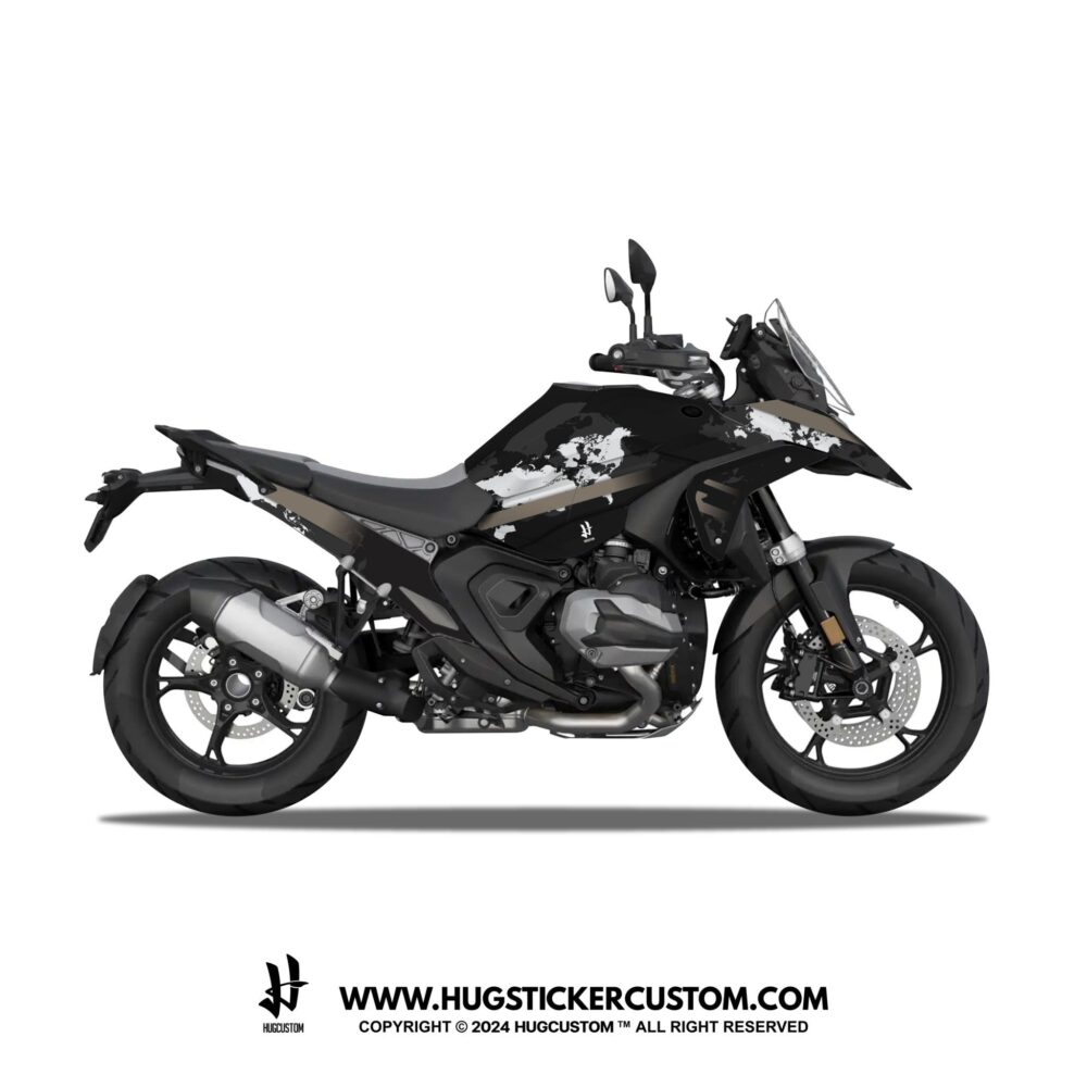 R1300GS 2024-2025 Sticker Kit – 'World Map' Design