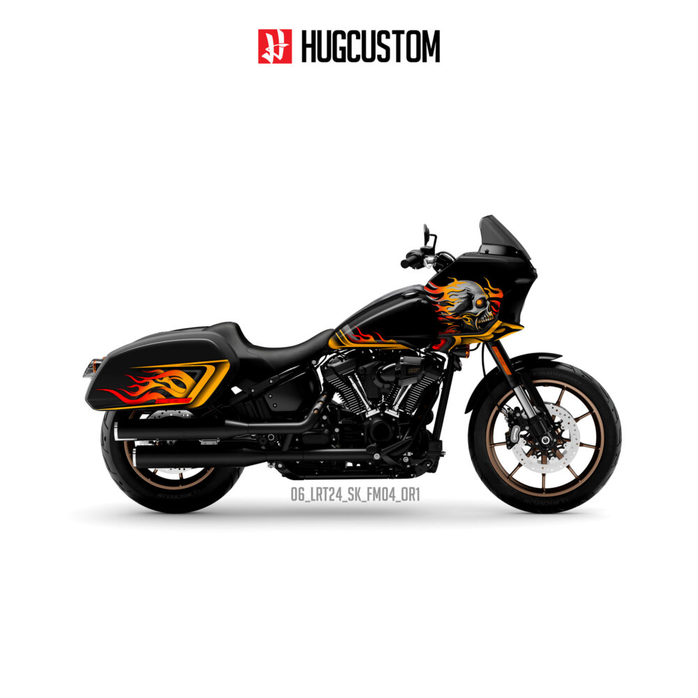 Sticker Kit for Cruiser LRST (FXLRST) (2017-2026) - 'Burning Skeleton' Design