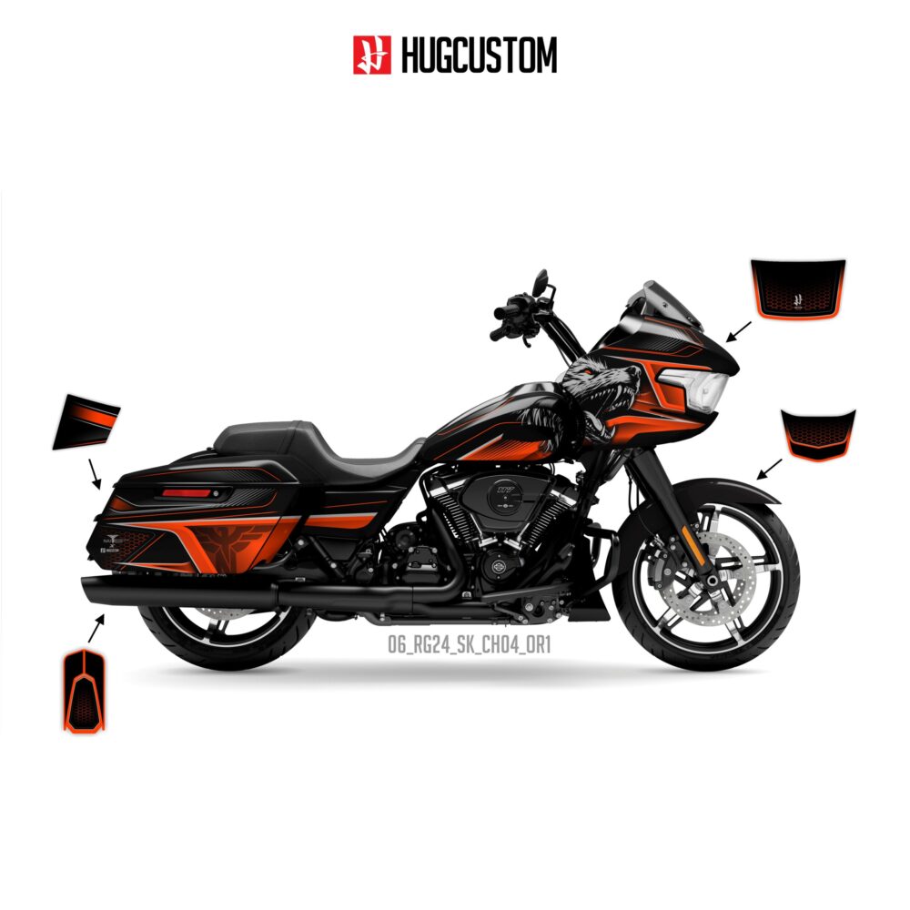 Sticker Kit for Touring RG (FLTRX) (2024-2026) -  'Wolf' Design