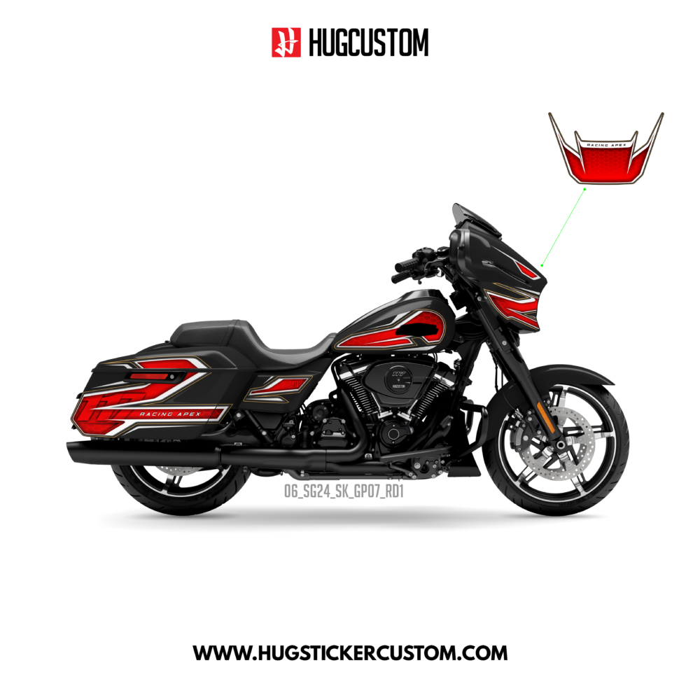 Sticker Kit for Touring SG (FLHX) (2024-2026) - 'Racing Apex' Design
